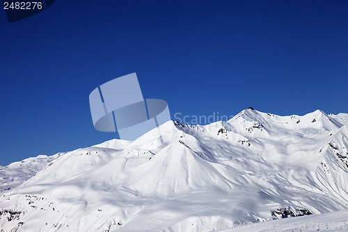 Image of Ski resort at nice sunny day