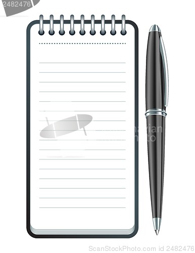 Image of Vector pen and notepad icon