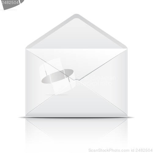 Image of White open envelope