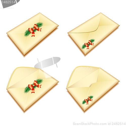 Image of envelope with Christmas seal