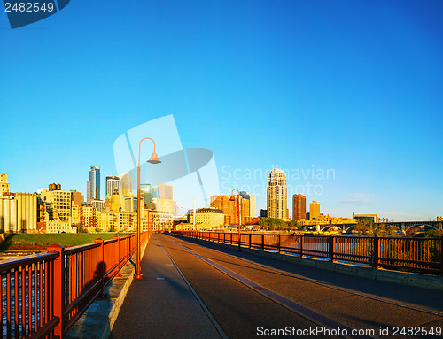 Image of Downtown Minneapolis, Minnesota in the morning