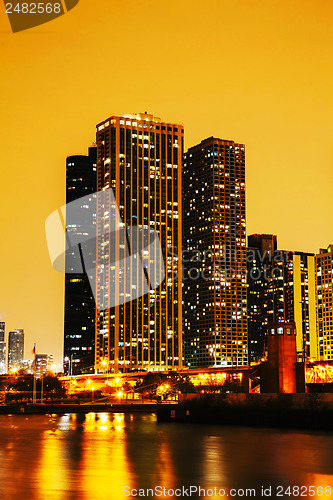 Image of Chicago downtown cityscape