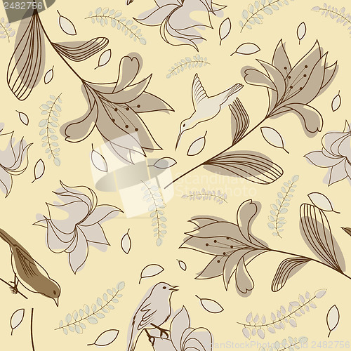 Image of Seamless floral pattern