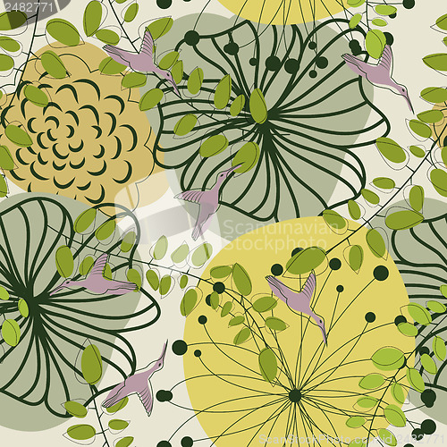 Image of Seamless floral pattern