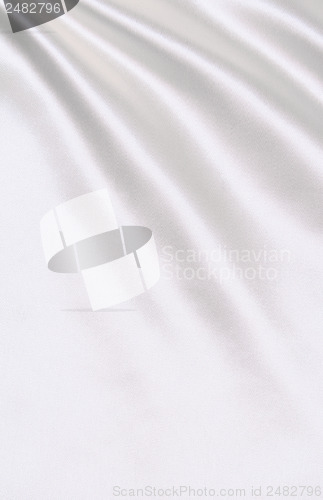 Image of Smooth elegant white silk as background