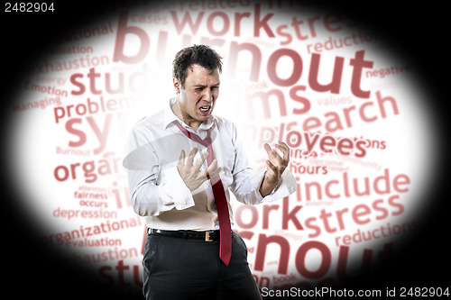 Image of Man with burnout syndrome