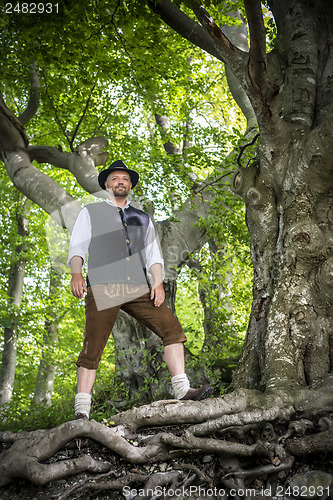 Image of Traditional standing Bavarian man