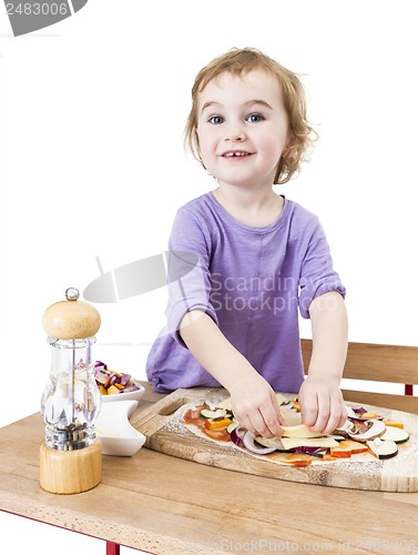 Image of making pizza with a smile