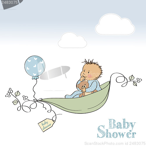 Image of baby boy shower card