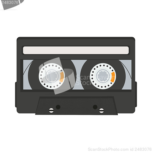 Image of cassette tape isolated on white background