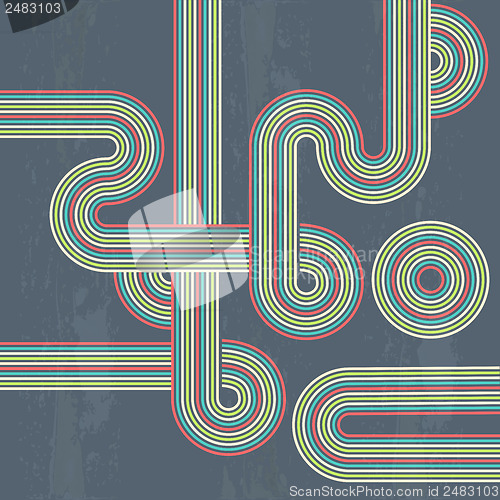 Image of retro abstract background