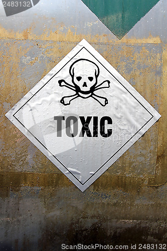 Image of Grungy Toxic Label