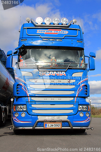 Image of Blue Super Scania Truck