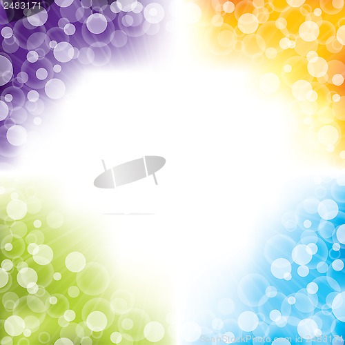 Image of Colorful abstract background design with four colors
