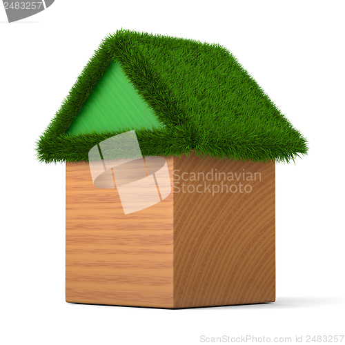 Image of House with green roof