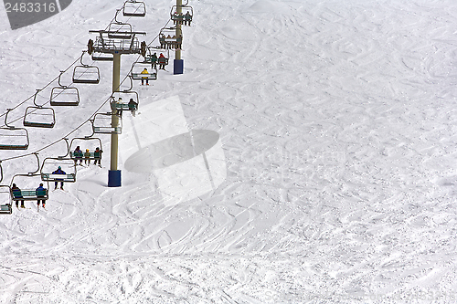 Image of Chairlift with people