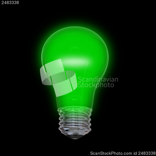 Image of Green lightbulb