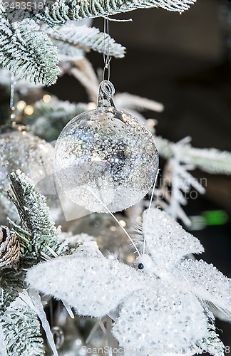 Image of White Christmas tree