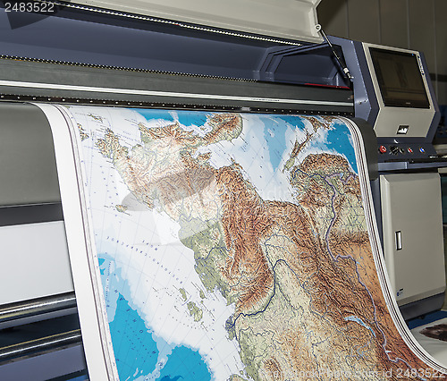 Image of Plotter plotting map