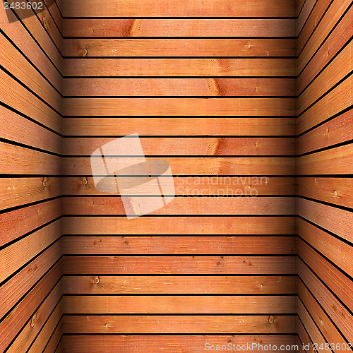 Image of abstract vintage structure made from wood