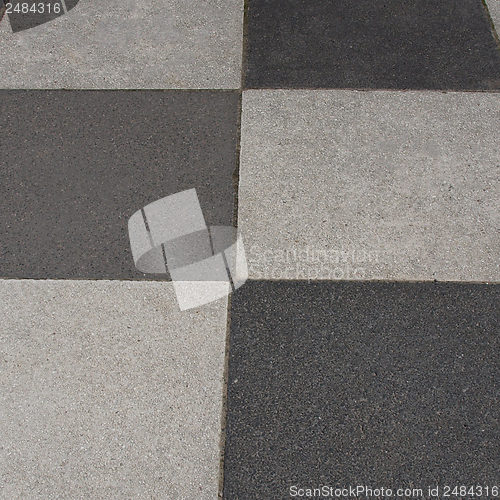 Image of Checkered floor tiles