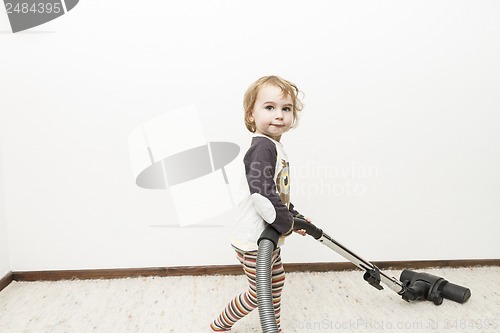 Image of child doing household chore