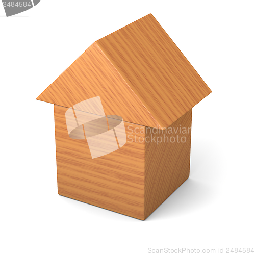 Image of Toy house made of cubes