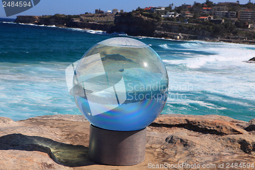 Image of Sculpture by the Sea exhibit at Bondi Australia