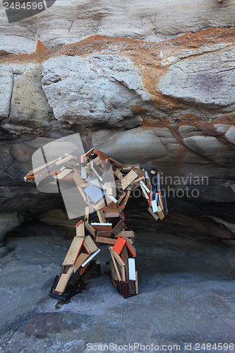 Image of Sculpture by the Sea exhibit at Bondi Australia