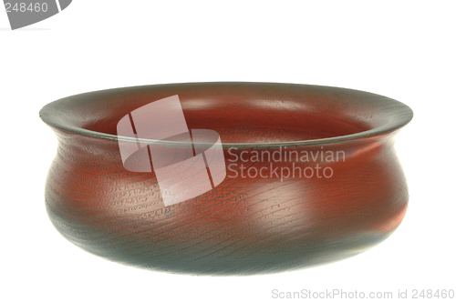 Image of Wooden bowl, painted