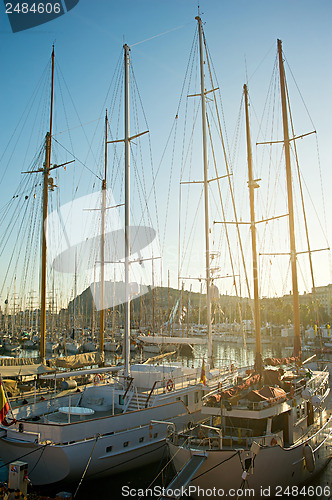 Image of Luxury yachts in Barcelona