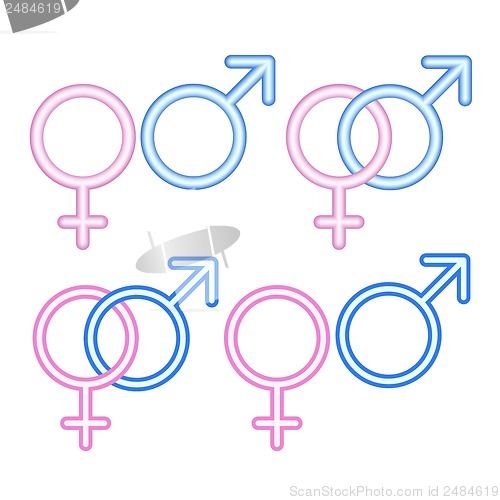 Image of Male and  female symbols.