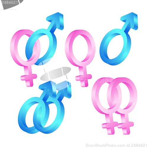 Image of Male and  female symbols.