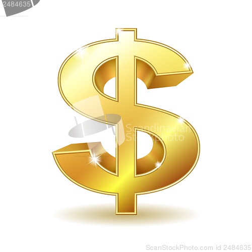 Image of Golden dollar sign