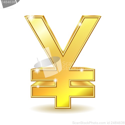 Image of Golden Yen Sign