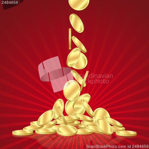 Image of Falling gold coins