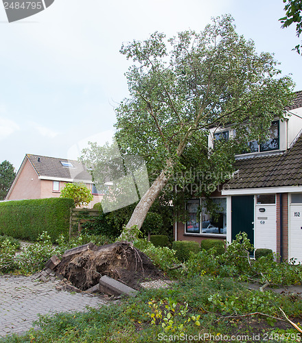 Image of LEEUWARDEN, NETHERLANDS, OKTOBER 28, 2013: Massive storm hit the