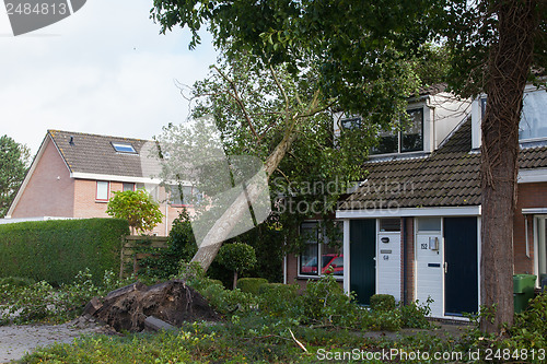 Image of LEEUWARDEN, NETHERLANDS, OKTOBER 28, 2013: Massive storm hit the