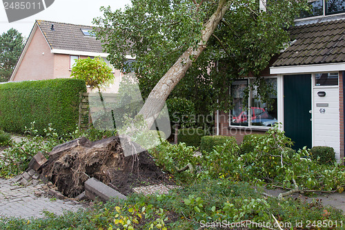 Image of LEEUWARDEN, NETHERLANDS, OKTOBER 28, 2013: Massive storm hit the
