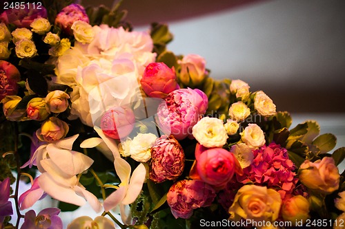 Image of floral wedding arch