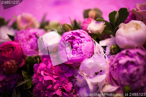 Image of floral wedding arch