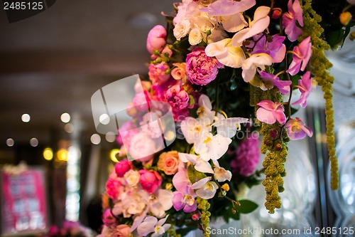 Image of floral wedding arch