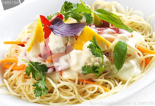 Image of Spaghetti with vegetables