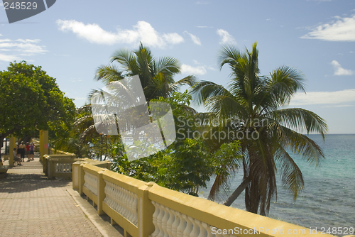 Image of malecon promenade on vieques esparanza town