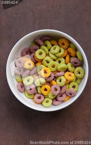 Image of Multicolored corn flakes (rings)