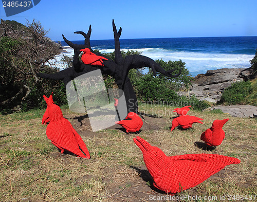 Image of Sculpture by the Sea exhibit at Bondi Australia