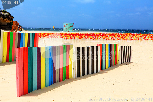 Image of Sculpture by the Sea exhibit at Bondi Australia