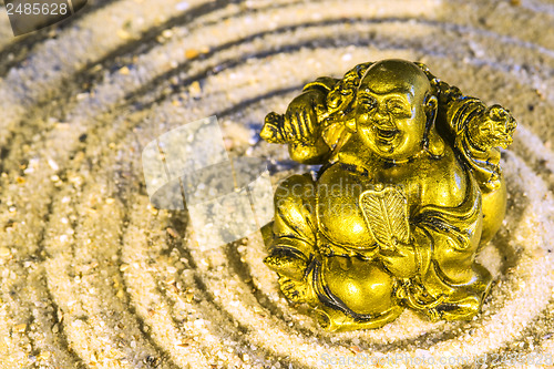 Image of Buddha in zen circle