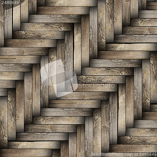 Image of detailed design of vintage parquet