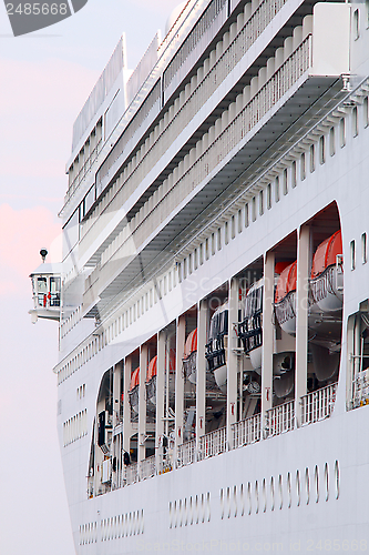 Image of Side view of the passenger ship